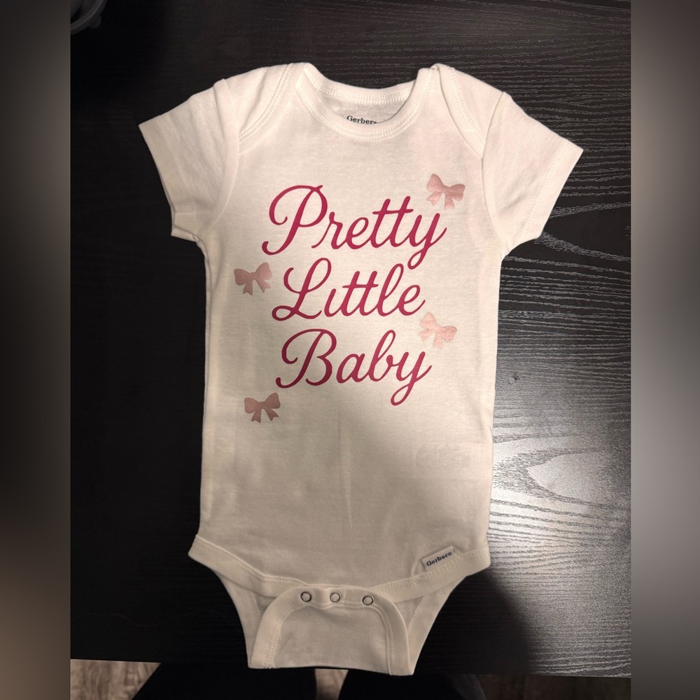 Pretty Little Baby customized gerber Onesie